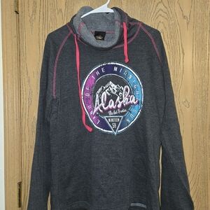 Charcoal Alaska Graphic Hoodie